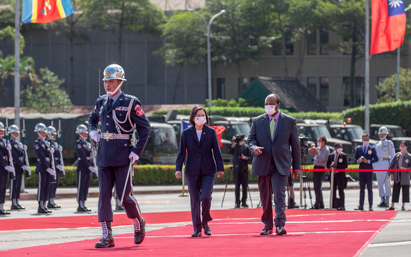 史瓦帝尼國王訪台 總統府軍禮盛大歡迎