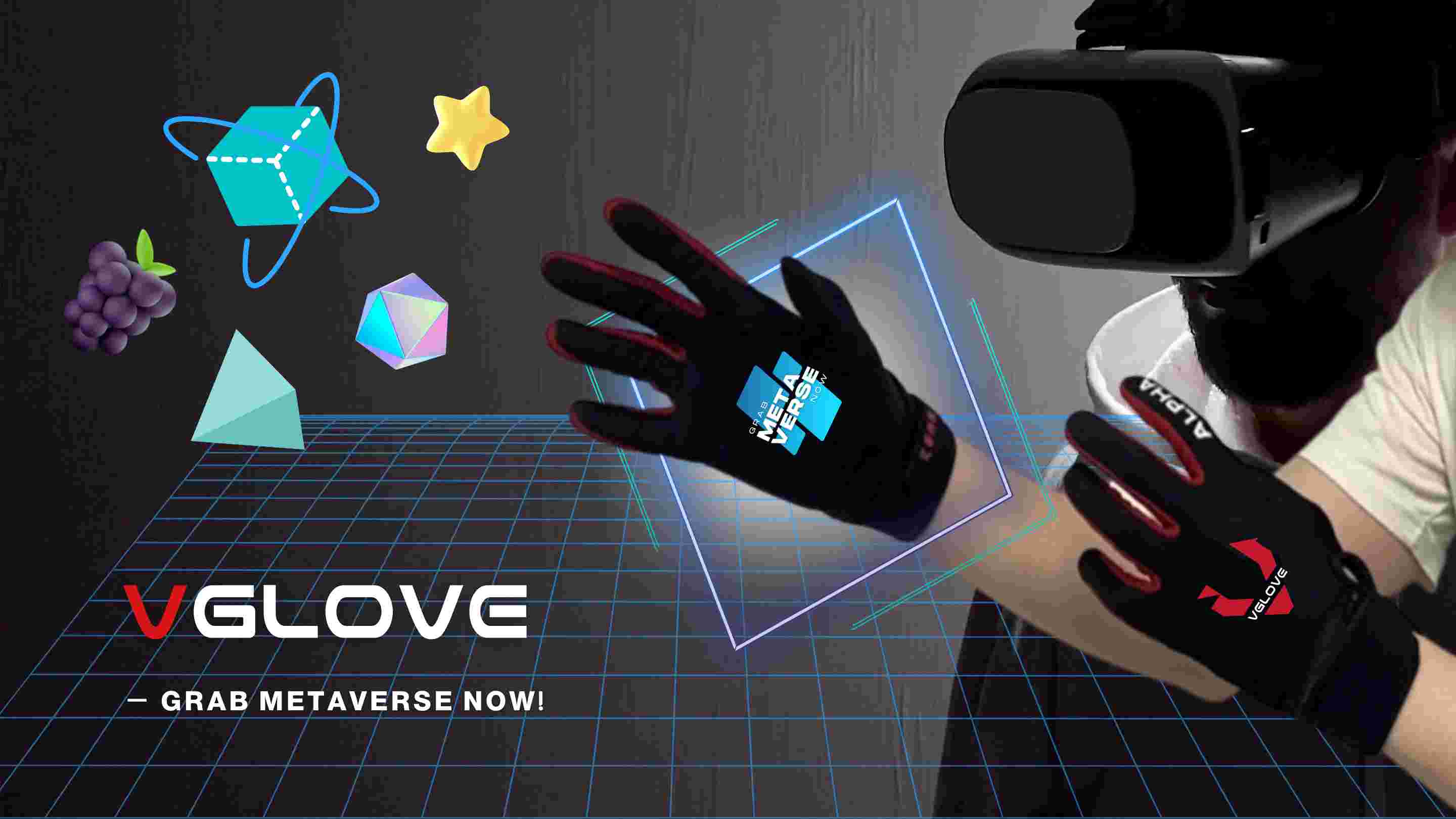 艾華最新產品「VGLOVE」，適用於VR遊戲、手部復健、虛擬操作等多元應用。圖/業者提供