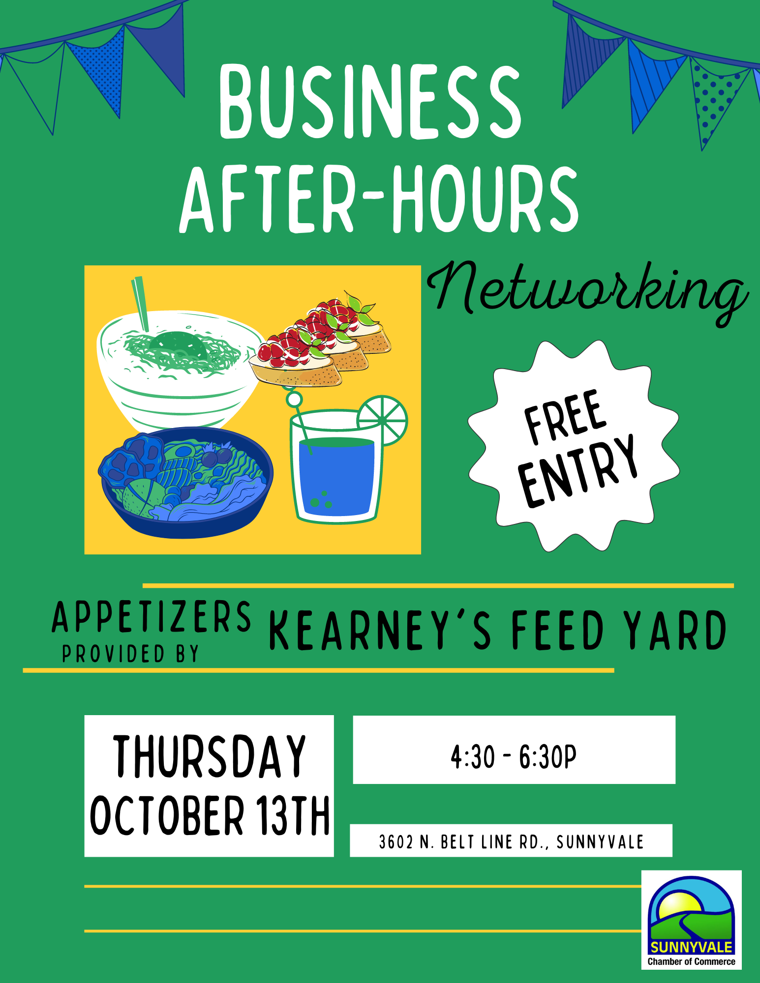 Business after-hours flyer