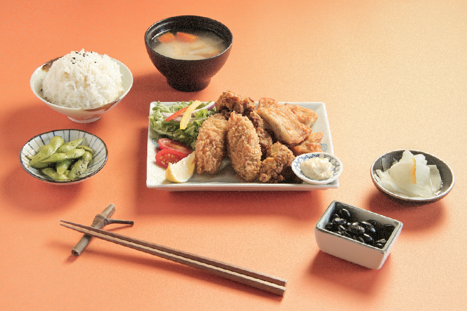 酥炸海陸三拼定食