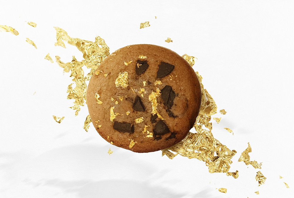 金箔82%苦甜巧克力塊軟餅乾