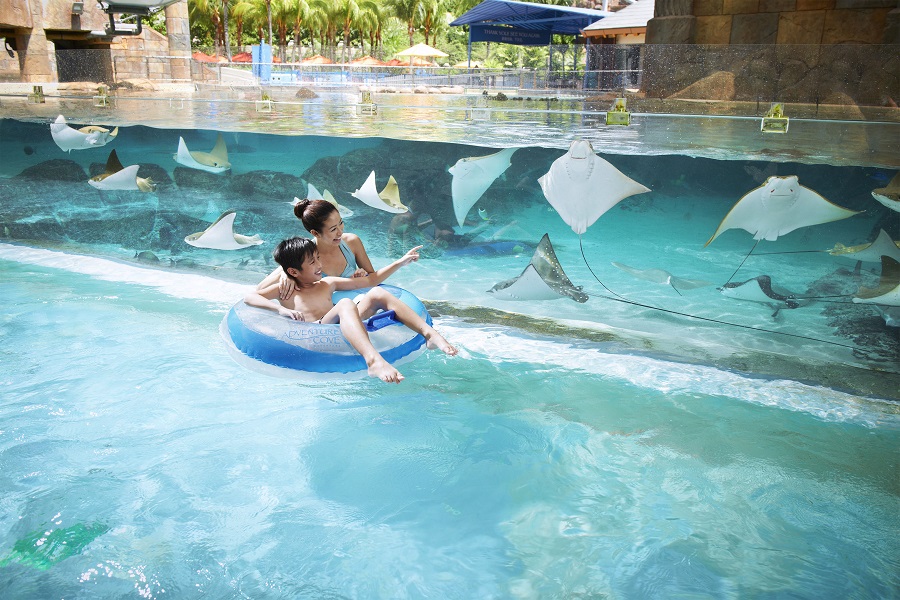 若是想在獅城炙熱的盛夏，來一場消暑之旅，「新加坡聖淘沙水上探險樂園」便是家庭旅客的最佳消暑選擇，超過18種以上讓人腎上腺素狂飆的水上設施，無論大人小孩都能盡情享受沁涼樂趣