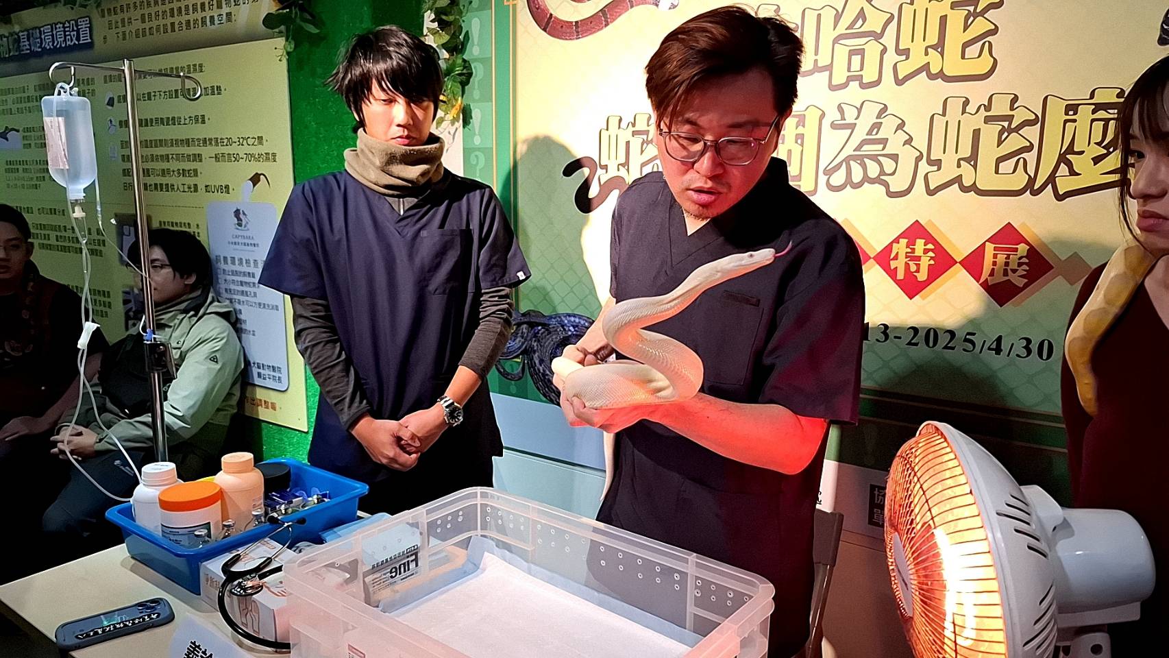 獴獴加非犬貓專科醫院院長邱建竹義診寵物蛇