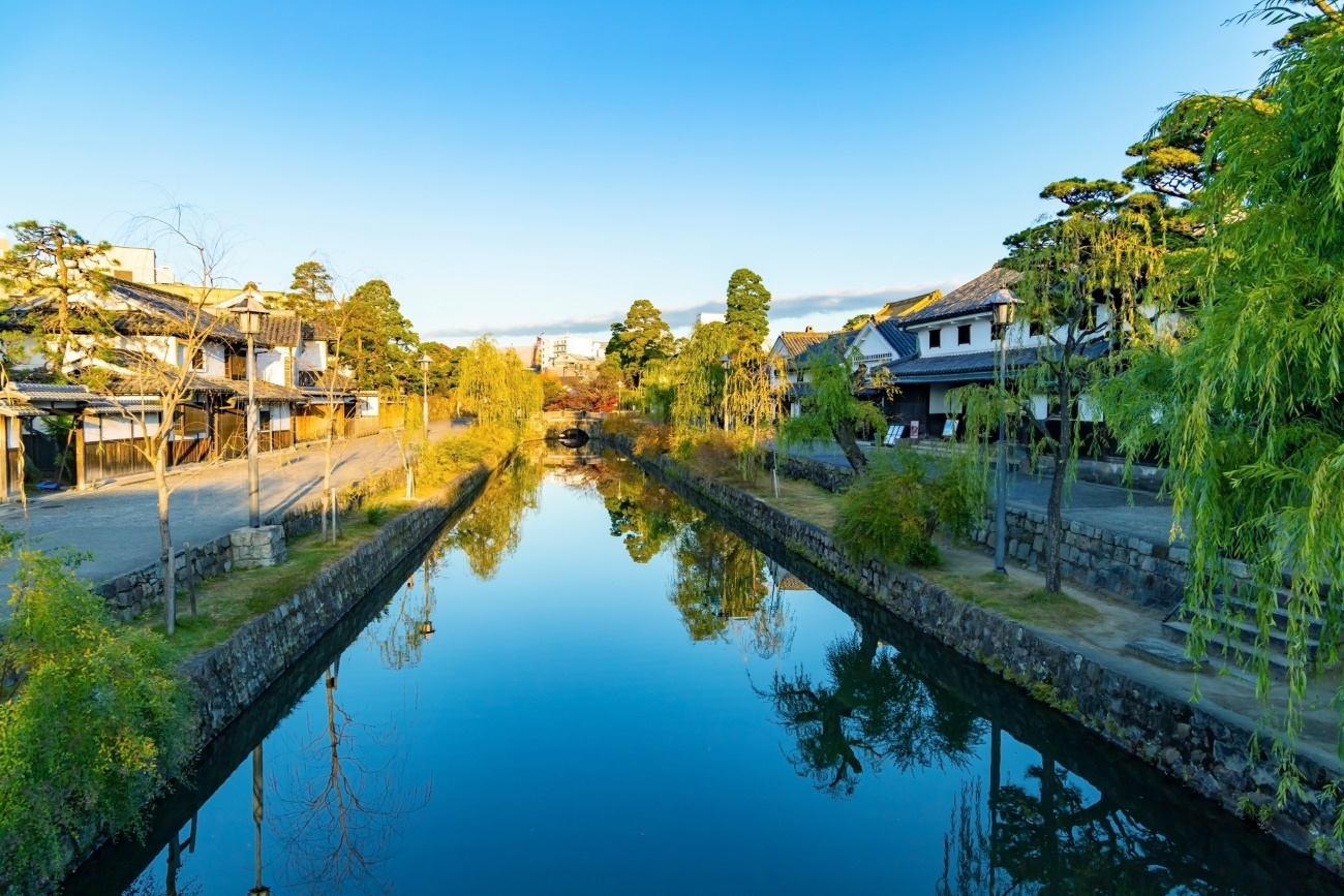 日本倉敷美觀地區，可感受江戶時代風情。