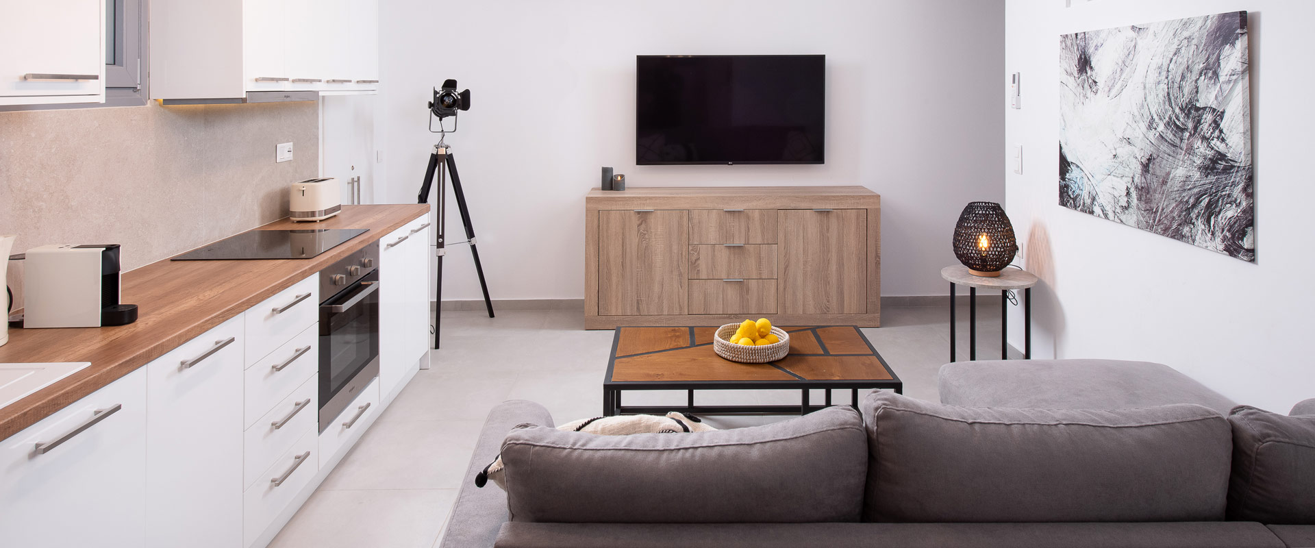 Three Bedroom Semi Basement Apartment Living Room TV