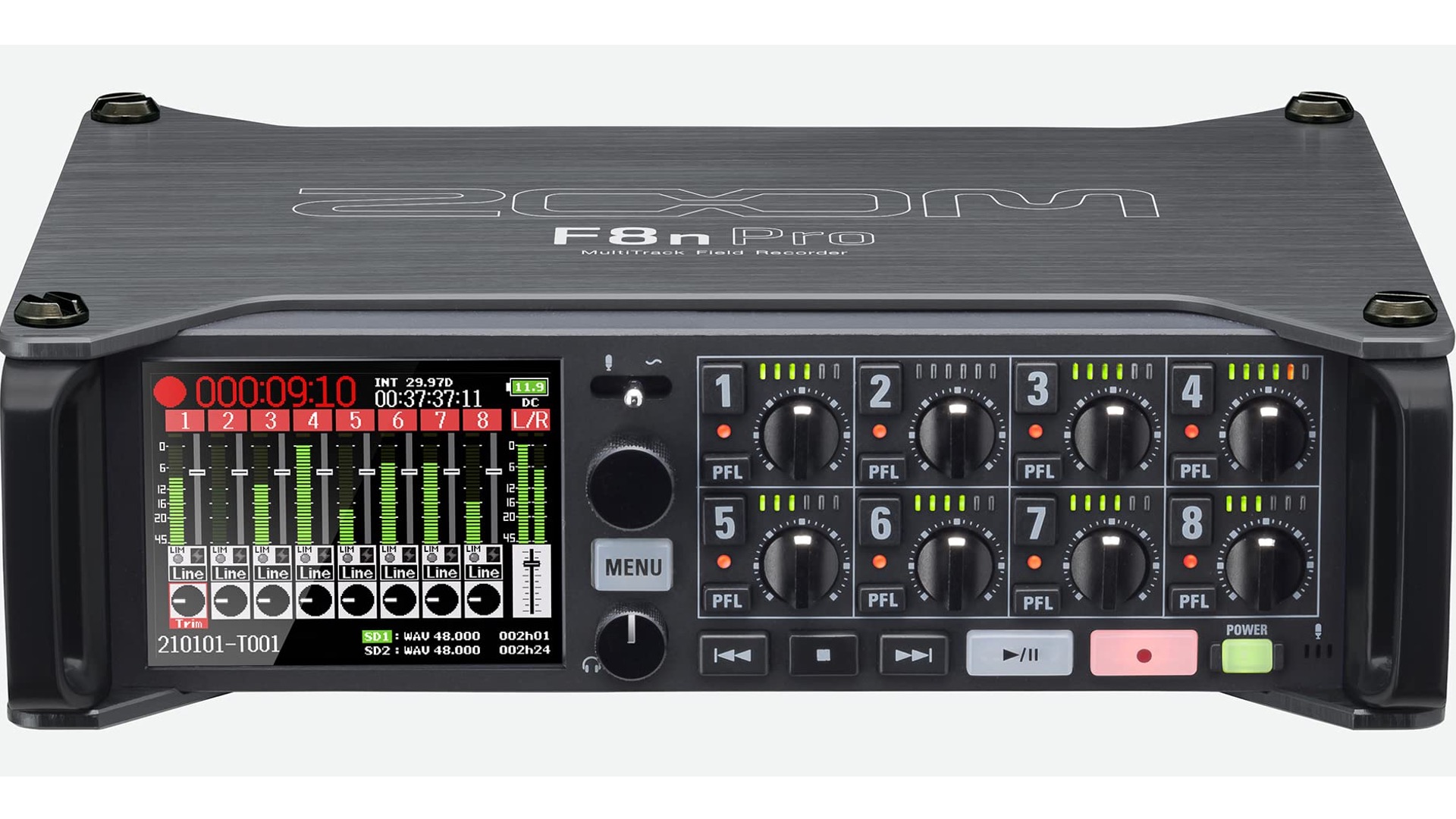 32bitフロート録音対応マルチトラックフィールドレコーダー ZOOM F8n Pro レンタル