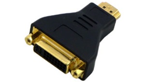 DVI(メス)-HDMI(オス)変換アダプター