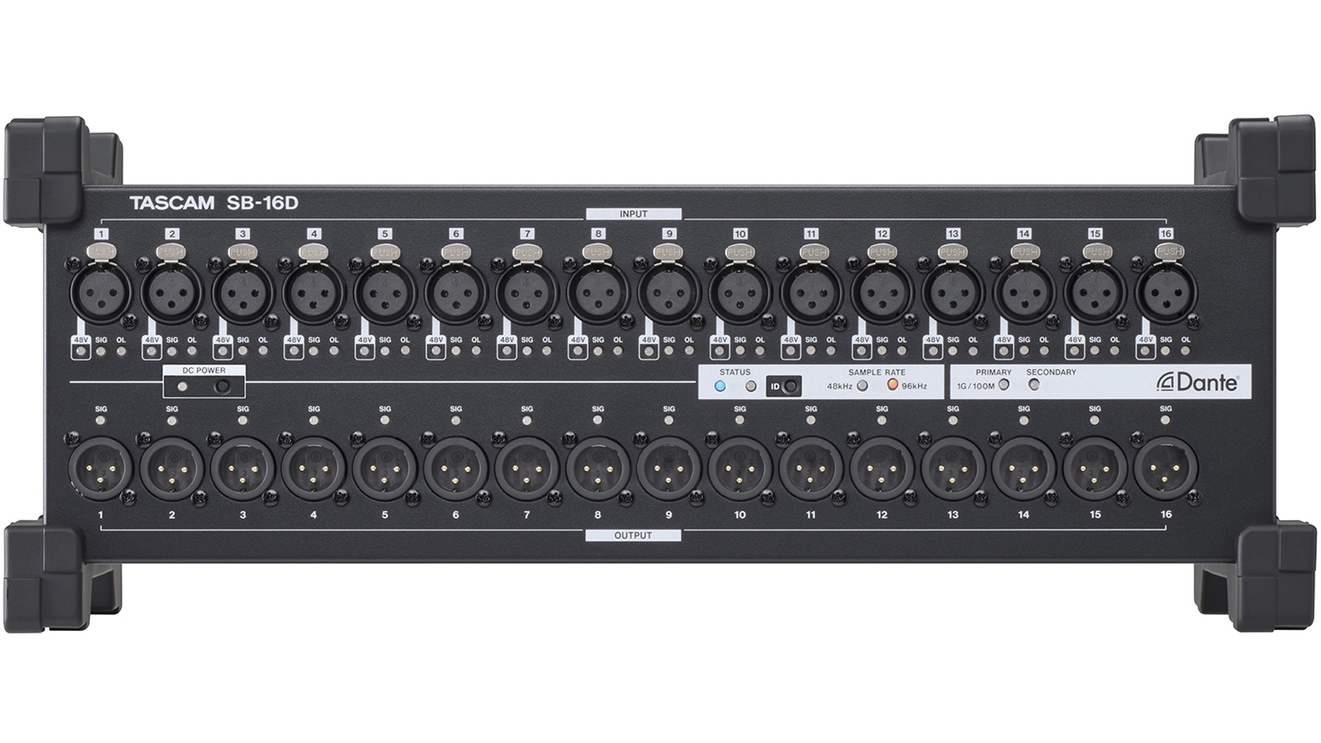 【新規入荷】16in/16out Dante Stage Box TASCAM SB-16D 新規レンタル開始しました！