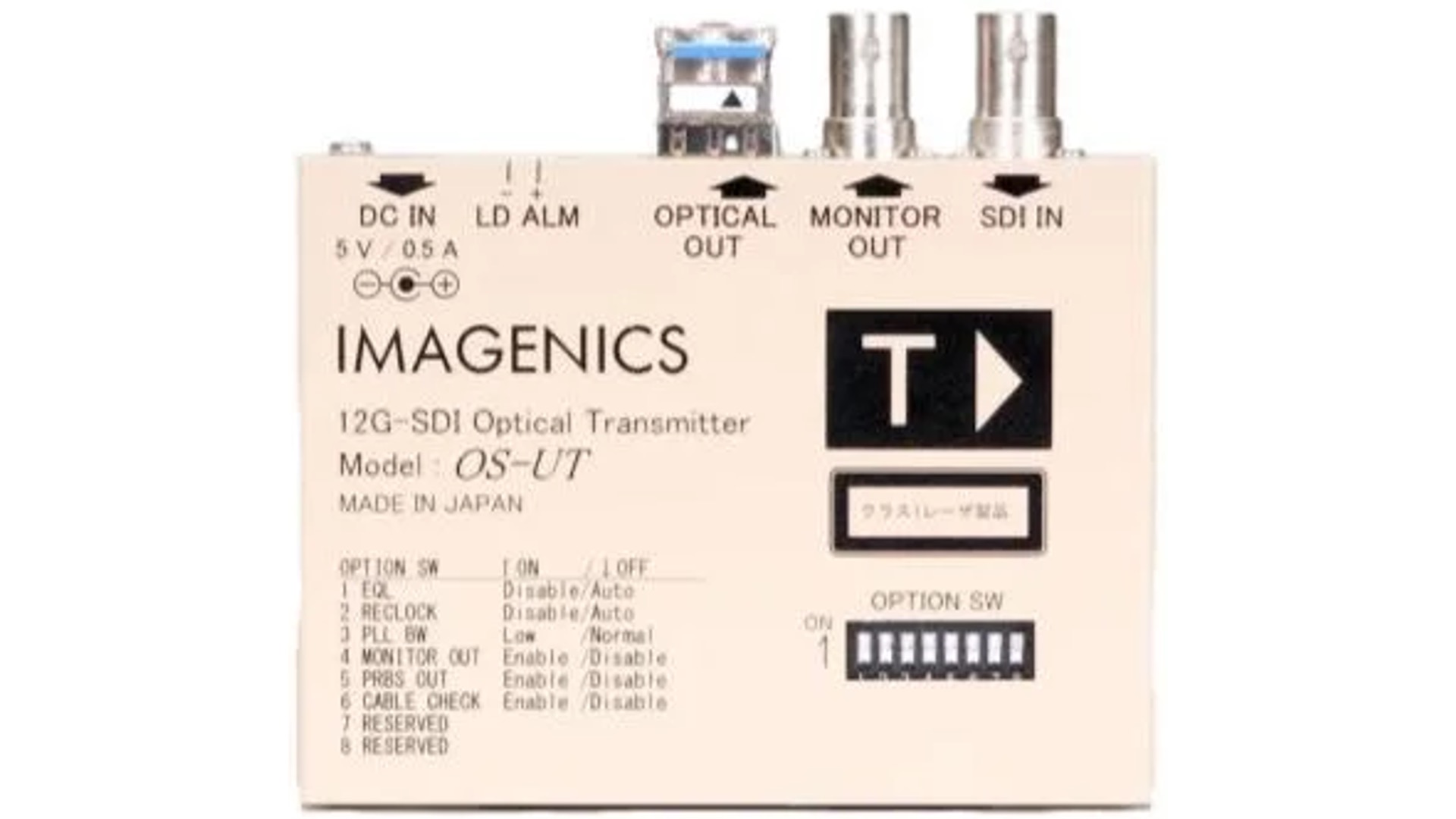 【新規入荷】12G-SDIシングルモード光送信器 IMAGENICS OS-UT 新規レンタル開始しました！