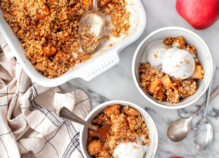 Crumble Vegano de Manzana