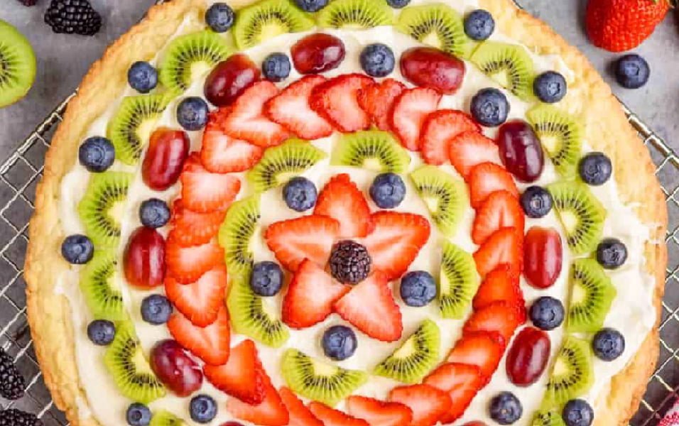 fruit pizza receta