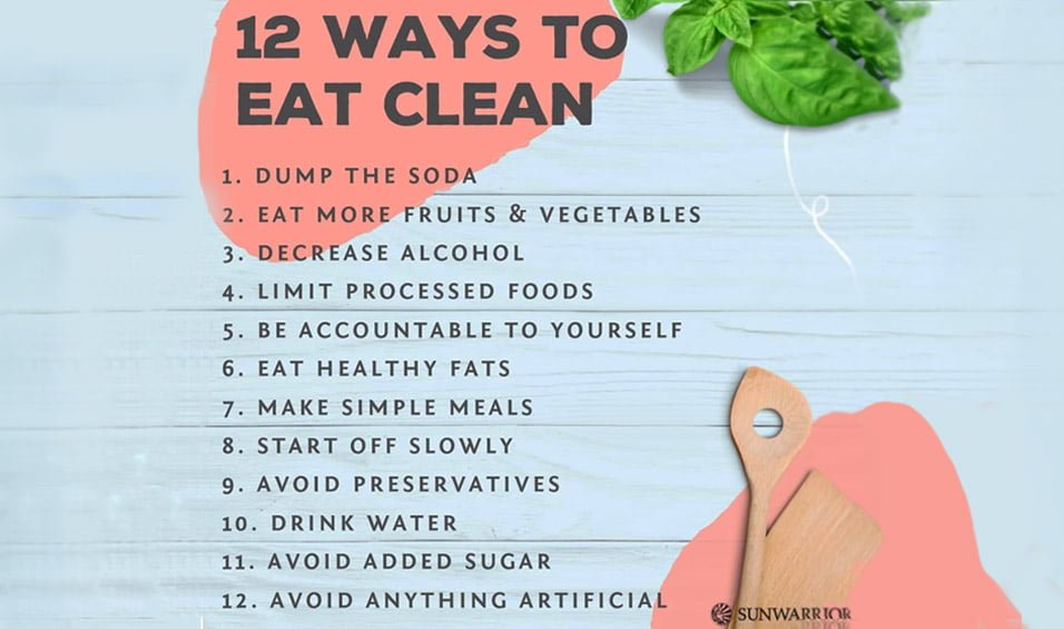 12 maneras de comer limpio y saludable