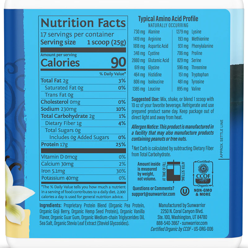 Warrior Blend - Proteína Vegana Orgánica