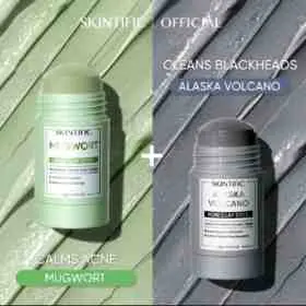 48. Skintific 2 Pcs Set Volcano Pore Clay Stick Komedo + Mugwort Acnes Clay Stick, Lebih Murah!!