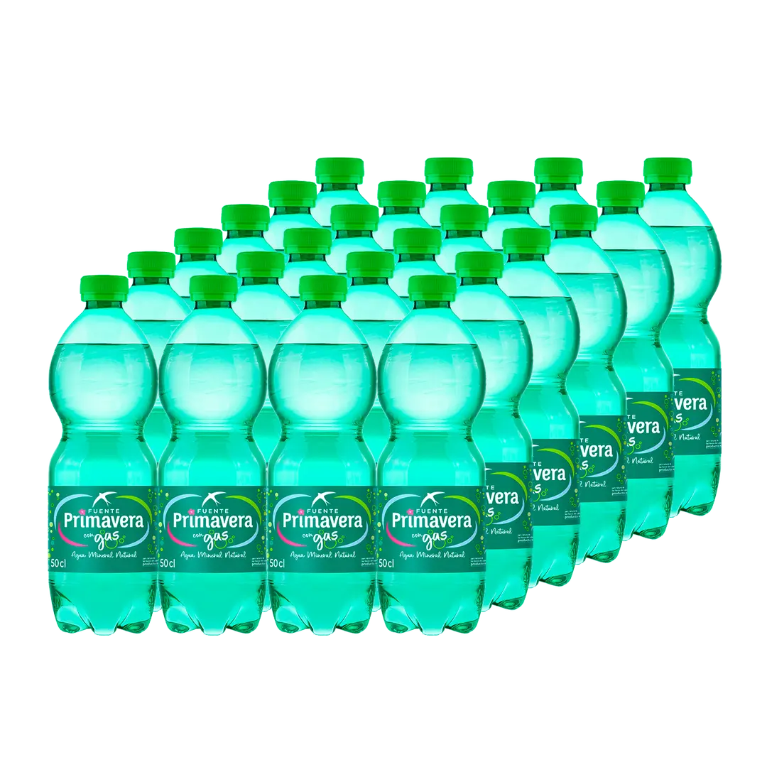 Pack con Gas Medio Litro