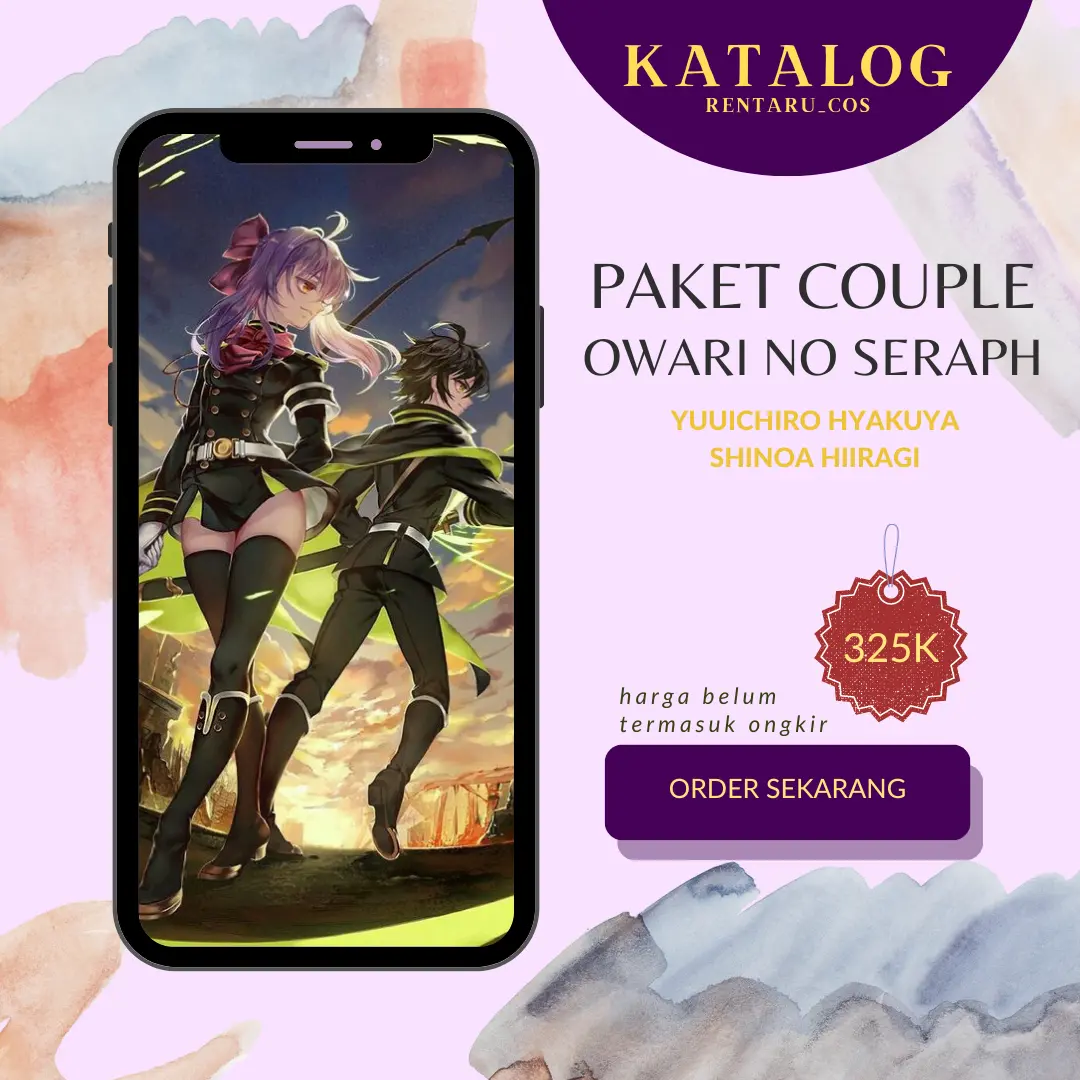 PAKET COUPLE OWARI NO SERAPH Yuichiro x Shinoa