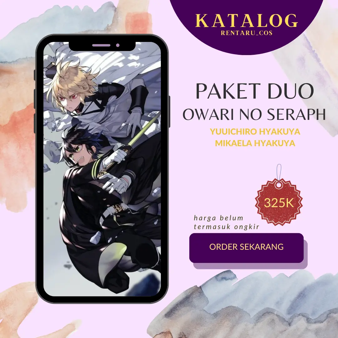 PAKET DUO OWARI NO SERAPH Yuichiro x Mikaela