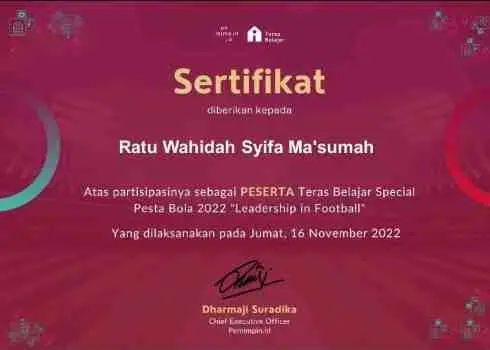 Teras Belajar_Leadership In Football