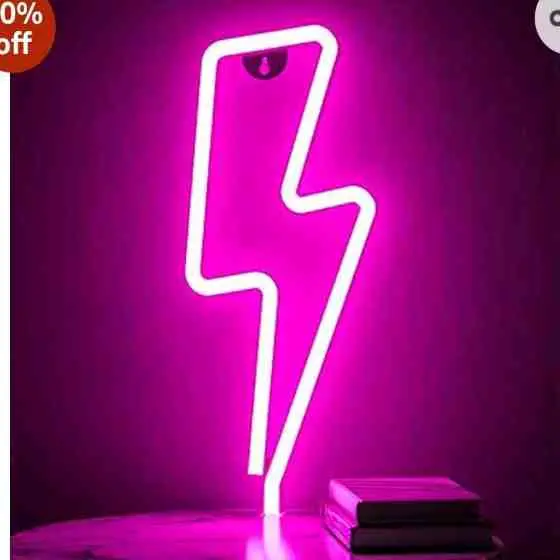 Pink neon light 