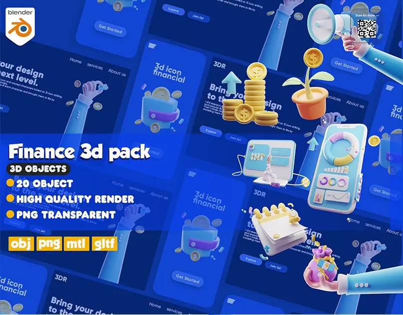 3d object icon isolated 