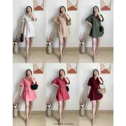 Cek Ashley Shirtdress Pakaian wanita