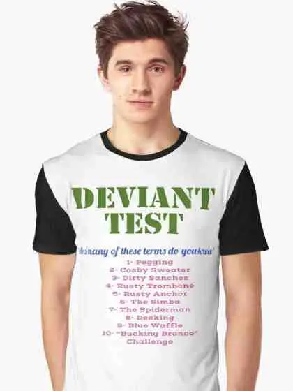 Deviant test graphic shirt