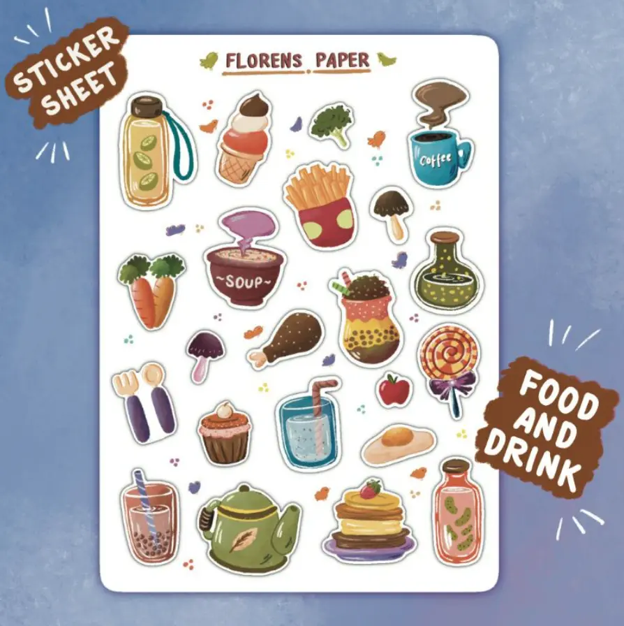 Food Sticker Sheet