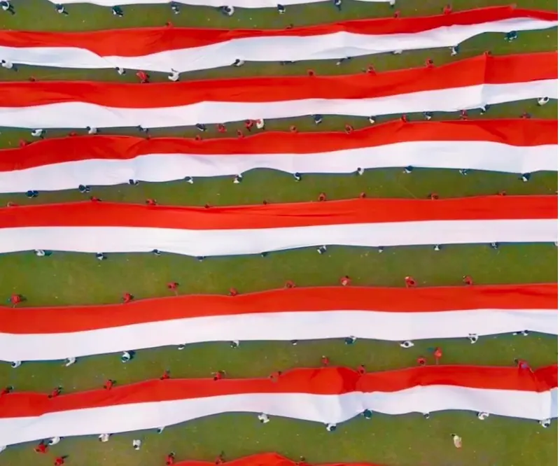 Kirab Bendera Merah Putih - Kediri