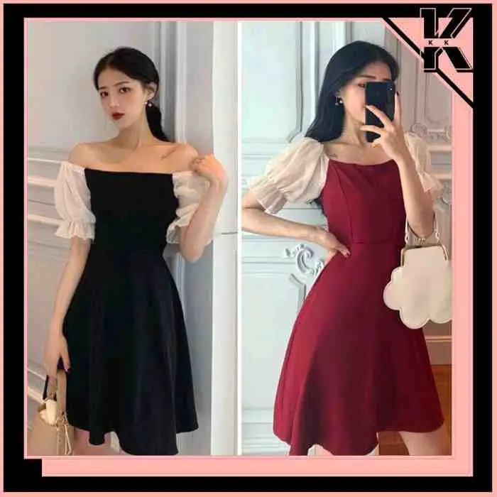 13. Dress Lengan Balon Sabrina