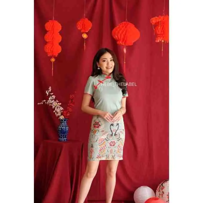 16. Ae Cha Batik Cheongsam