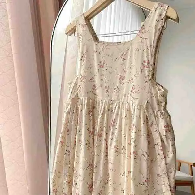 37. Dress bunga vintage p= 120cm