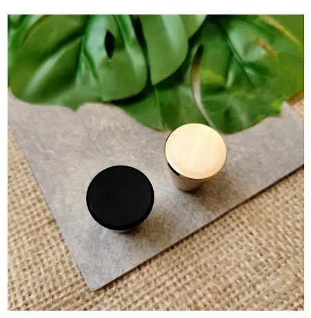 K11 Door Knob Handle Modern Black | Tarikan Pintu Laci Bulat Hitam