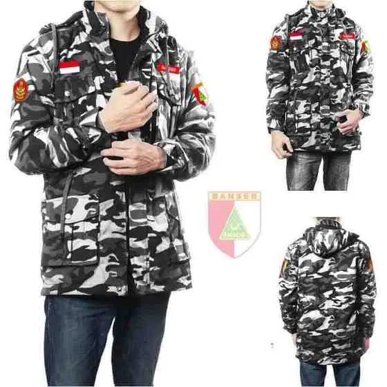 Jaket loreng parka