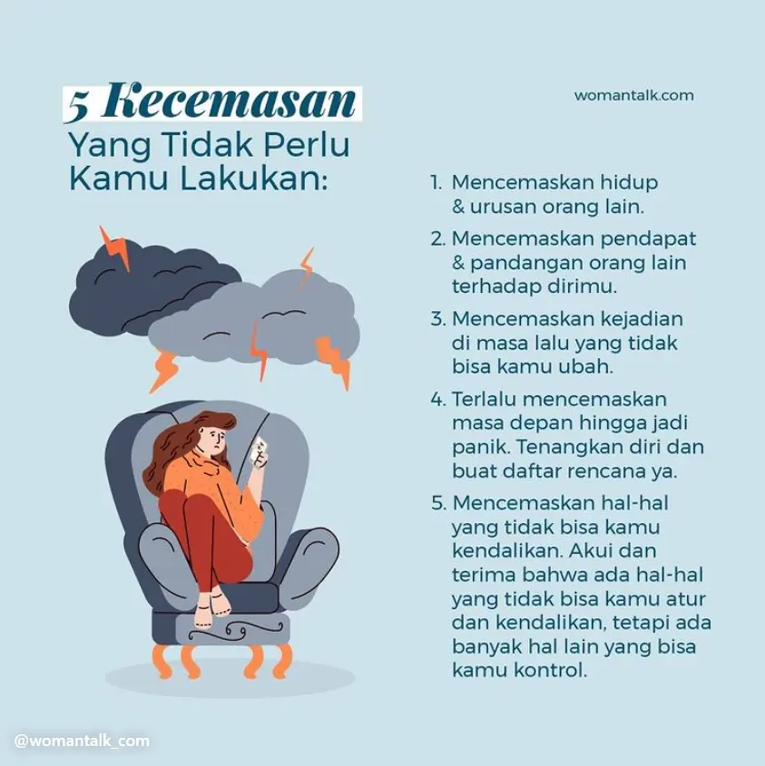 Berhenti mencemaskan 5 hal ini!