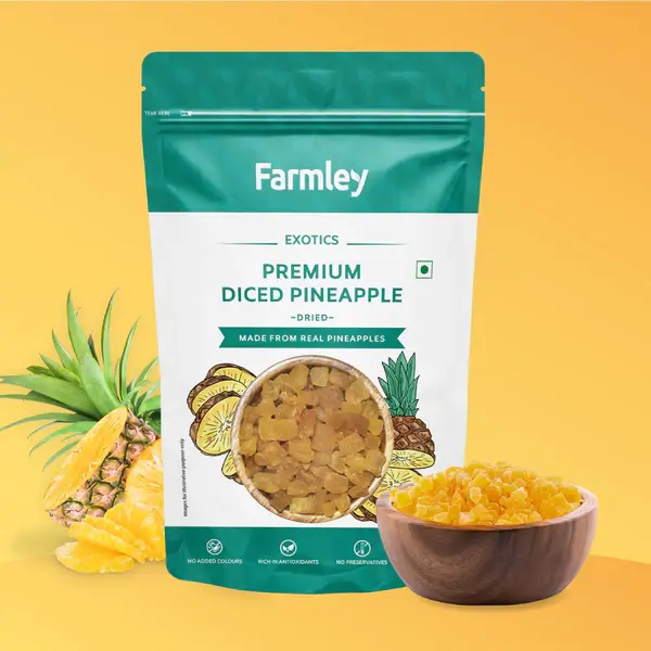 Premium Dried Pineapple Farmley Standee Pouch 200 g