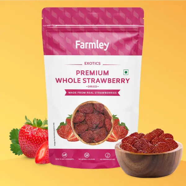 Premium Dried Strawberry Farmley Standee Pouch 200 g
