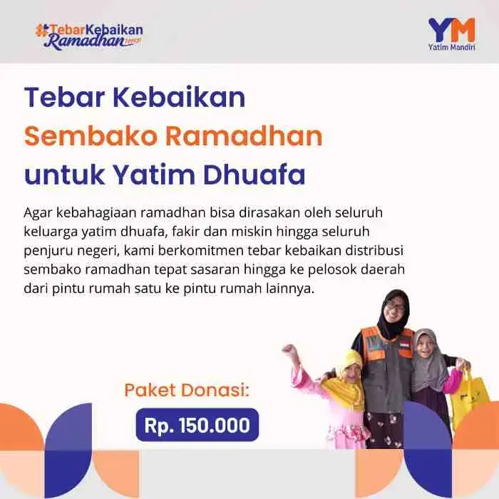 Paket Sembako Ramadhan (Rp 150.000,-)