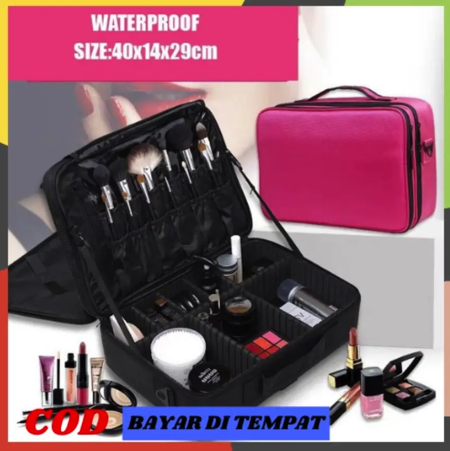 12. Makeup bag 44 cm + cermin