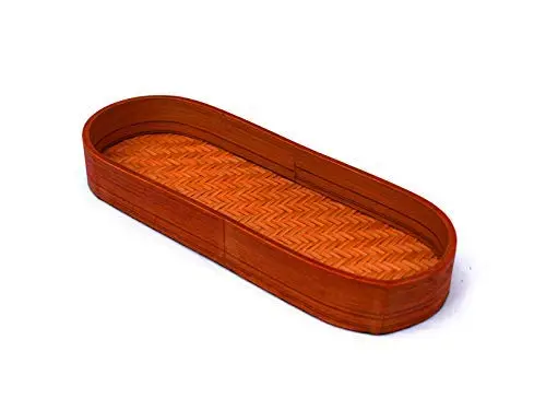 Handmade Bamboo Oval Serving Tray