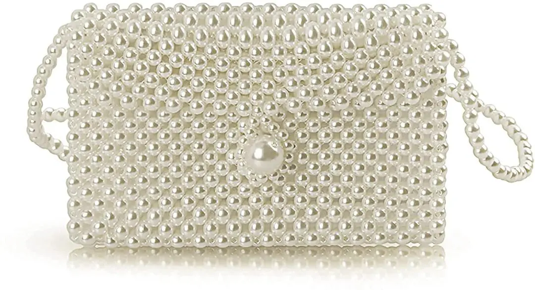 White Pearl Purses Shoulder Bag