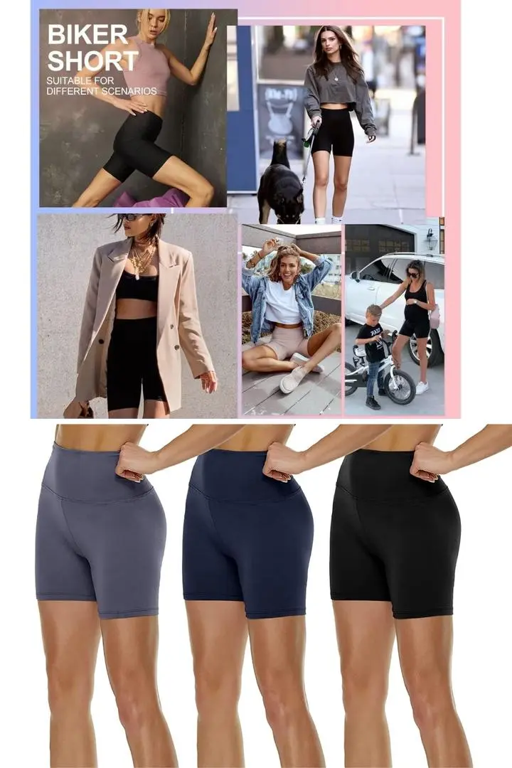 High Waisted Biker Shorts for Women 