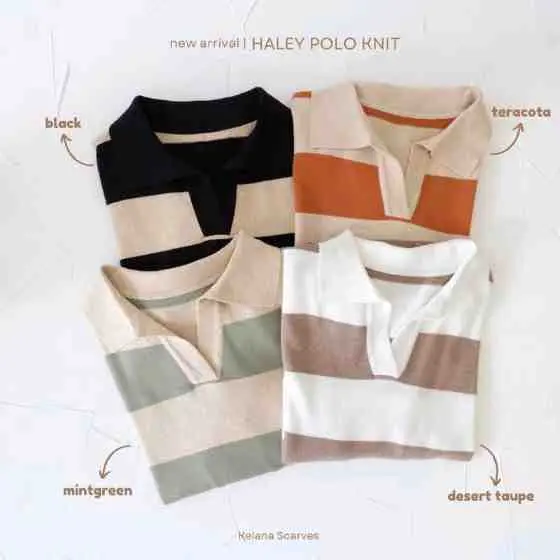 64. Hazel Polo Knit Top