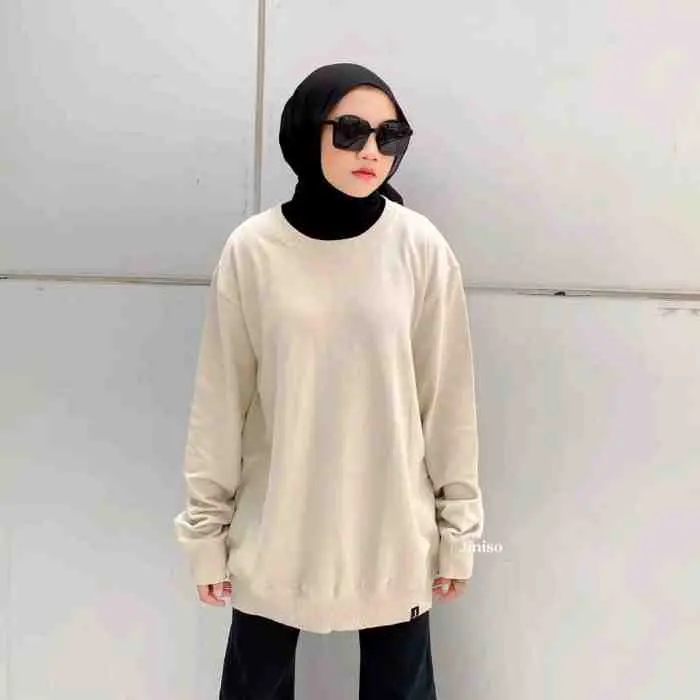177. Active Sweater Oversize Loose Crewneck