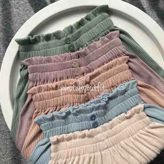 196. Kulot Knit Kancing Dua