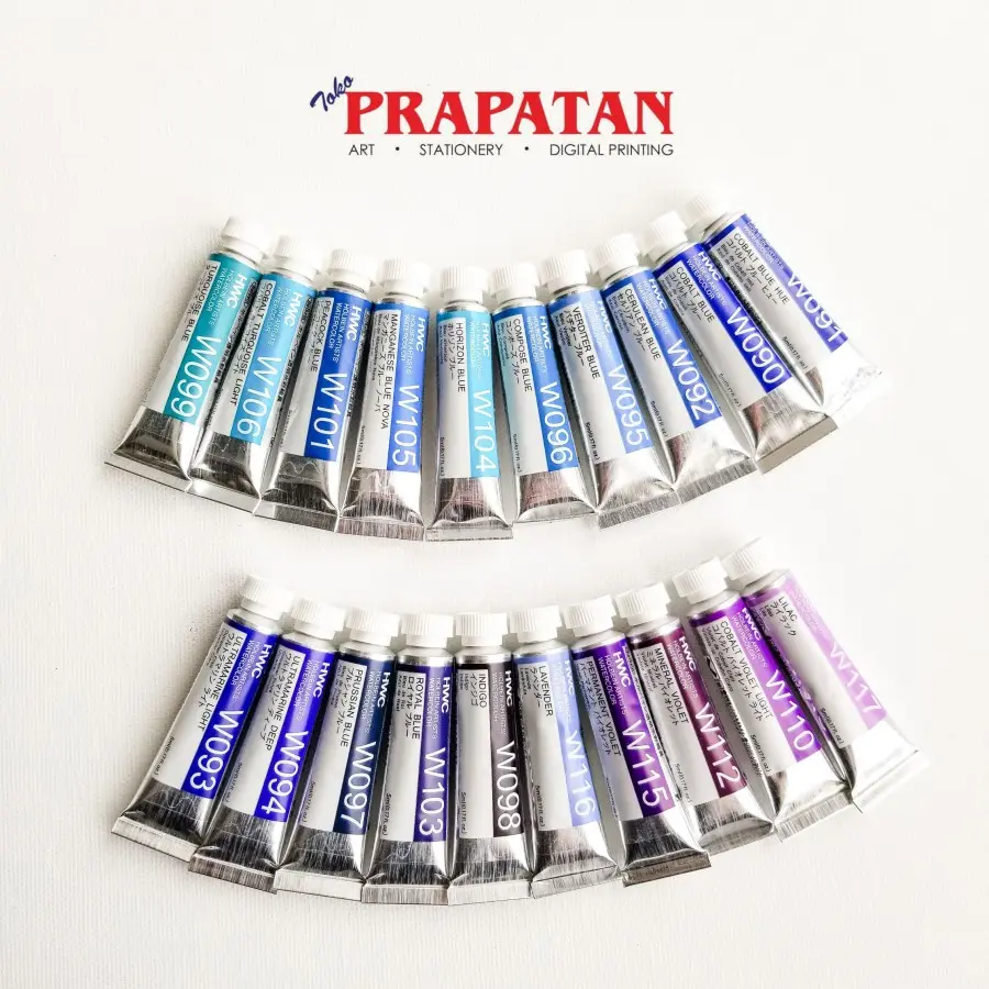 11. Holbein Artists Watercolor 5ml Blue Collection