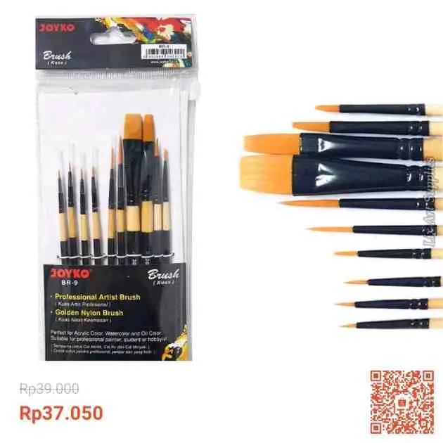 3. Joyko Brush Set 10 pcs