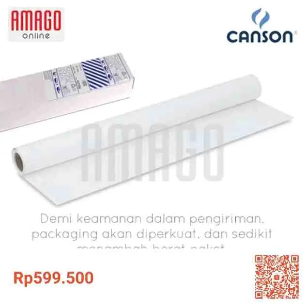 6. Canson Montval 185gsm Cold Pressed Roll 1,5×10m 
