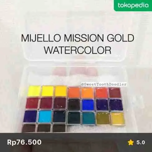2. Mission Gold Mijello 24 Color Share Tube in Mini Pan