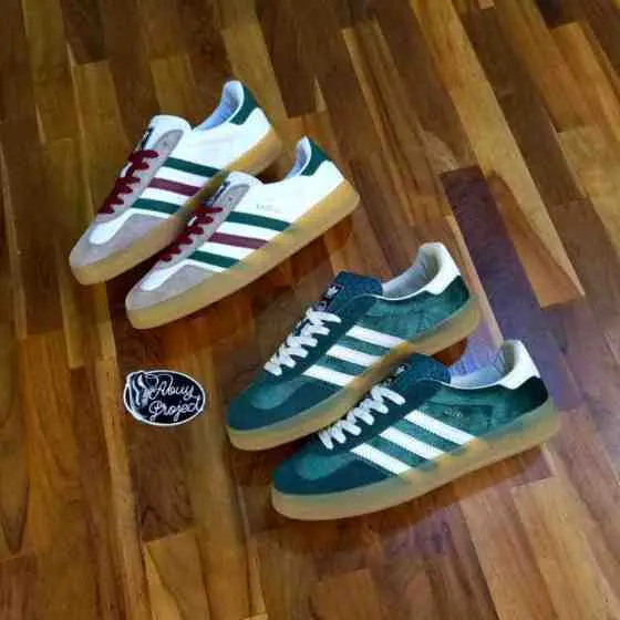 7. Adidas Gazelle Gucci Green White Gum Adidas Gazelle Indoor