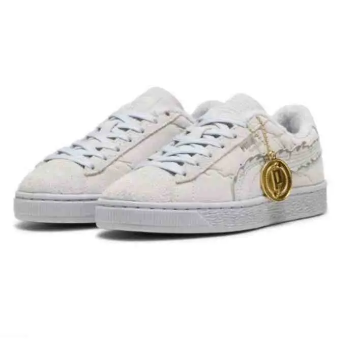 315. PUMA Suede 3 ONE PIECE Junior Feather Gray-Platin 396720 01
